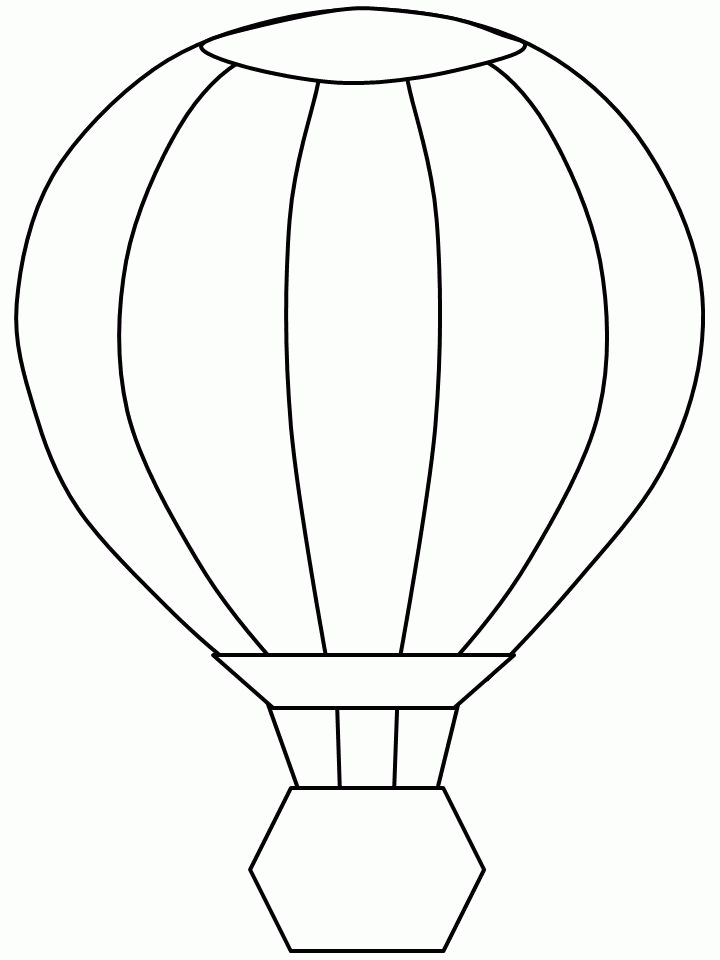 Plansa de colorat cu Balon Zburator 45 40